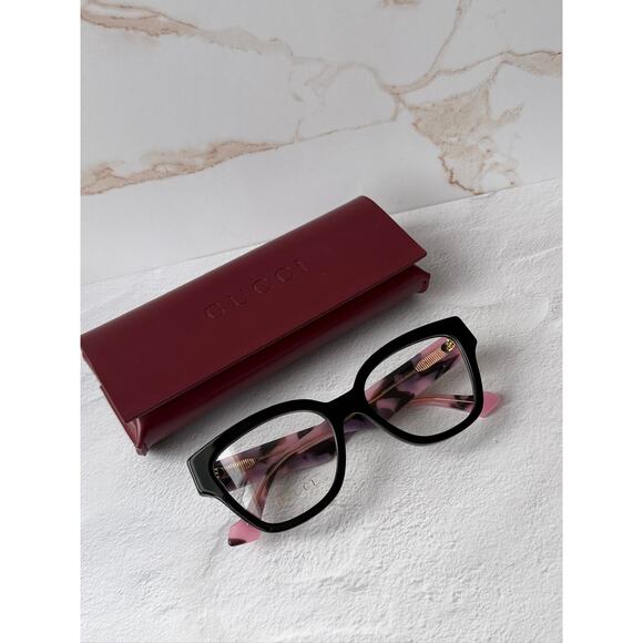 NEW Gucci GG1424O Black Marmont Cat Eye Eyeglasses Frames main image 8